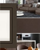 a couple of framed pictures of a wooden frame