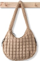 Puffer Tote Bag for Women Large Quilted Tote Bag Quilted Carryall Bag Soft Puffy Crossbody Bag Hobo 