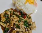 Chicken Basil Leaves with Chili