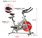 Silver exercise bike