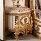 a gold and white handemade luxury nightstand