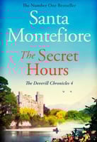 Cover of "The Secret Hours" with a castle and lake under a bright sky.