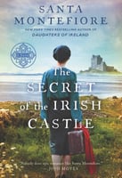 Cover of "The Secrets of the Irish Castle" with a woman near a seaside castle.