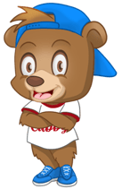 Cabinet cubby baseball player folded Arms