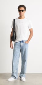 regular tee with jeans