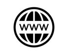 A world wide web icon linking to the website page