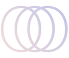 brand mark of Foodism360 consisting of three overlapping circles in sunrise colours