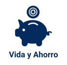 Icono de seguro de vida y ahorro