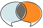 phenomenormal logo chat bubbles venn diagram