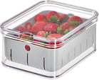 a container of strawberries