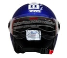 DASS BOMBER Blue Open Face Helmet