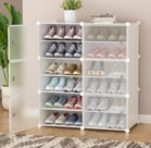 AYSIS DIY Shoe Rack Organizer/Multi-Purpose Plastic 12 Layers 6 Door (₹2,495)