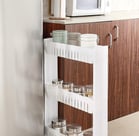 Amazon Brand - Solimo Plastic 3 Layer Slim Storage Organizer Rack with Wheels (₹329)