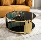 luxury stylish black coffee table