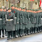 Jour du souvenir, soldat plein pied.
