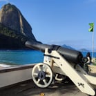 Canhão na Praia Vermelha, Urca, Rio de Janeiro