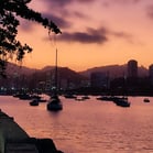 Por do sol na mureta da Urca, Rio de Janeiro