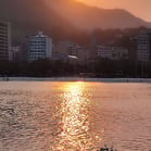 Por do sol na ciclovia, Botafogo, Rio de Janeiro