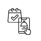 The Reservation and Online oredering icon linking tot the website of the same nam