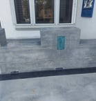 Concrete concrete furniture with stain