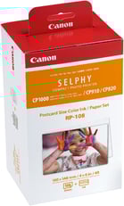 Canon RP-108 Color Ink/Paper Set, Compatible with Selphy CP910/CP820/CP1200/CP1300/CP1500