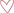 A transparant heart with a red outline