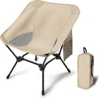 Lightweight Camping Chairs with Adjustable Height, Portable Camping Chairs for Adults with Carry Bag
