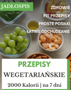 Dieta wegetariańska jadłospis tygodniowy