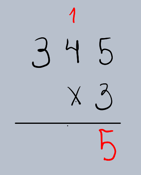 multiplicação das unidades