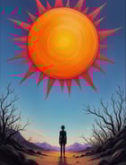 a man standing in front of a sunflower