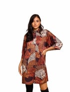 Vestido Estampado Animal Print - Vivalu