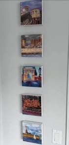 a wall of pictures of a wall of pictures of a wall of pictures