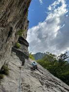 Climbing on Alba del Nirvana