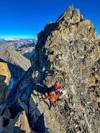 Monte Disgrazia normal route. Mountaineering