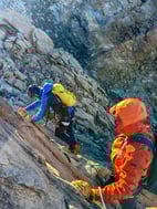 Climbing on Monte Disgrazia, Val Masino - Italy