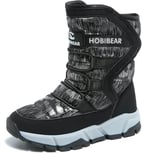 GUBARUN Boys Snow Boots Winter Waterproof Slip Resistant Cold Weather Shoes 