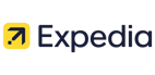 a yellow and black sign with the word end of the end of the sign ,expedia