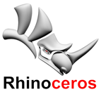 "Rhinoceros 3D logo – professional 3D modeling CAD software for designers and engineers"