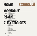 Exercise Program for Weight Loss, Home Workout Plan Schedule