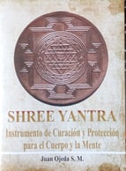 Shree Yantra cobre libro protección sanación