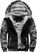 MACHLAB Men's Pullover Winter Workout Fleece Hoodie Jackets