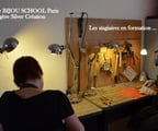 Stagiaires Formation Bijouterie en argiles métalliques Paris BERENGERE SILVER