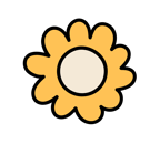 sticker fleur