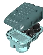 Aprilia Tuono airbox and velocity stacks 3D scan used to 3D model performance velocity intake stacks