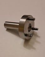 Precision-machined metal alignment pin tool with three guide pegs for construction or installation use