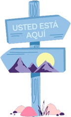 a sign post with a sign that says usted to us