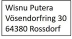 Kontaktadresse
