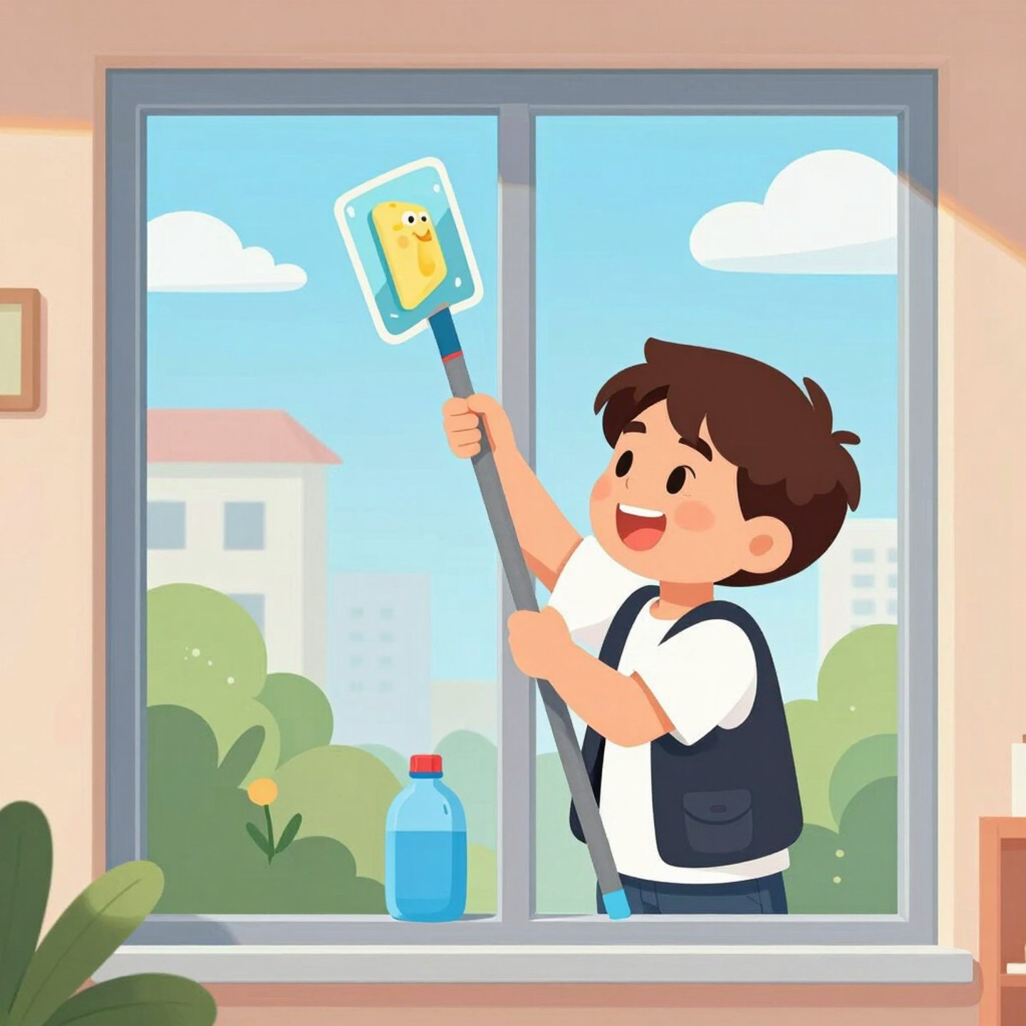 Bright living room with modern inventory