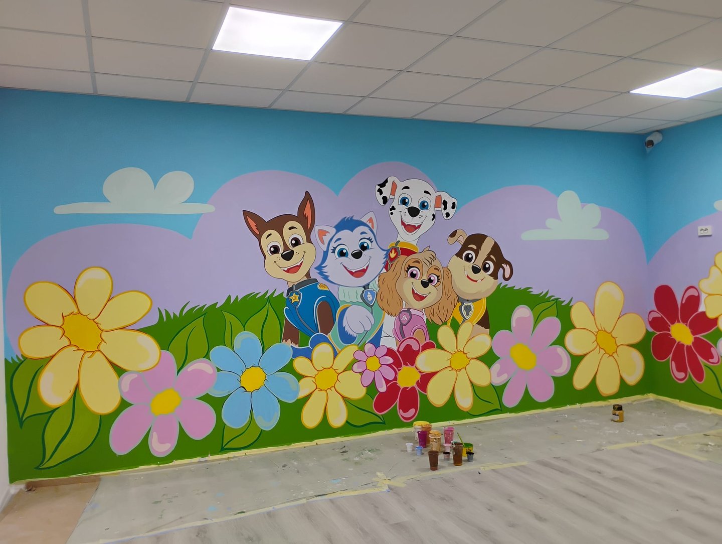 Pictură murală Patrula Cățelușilor.