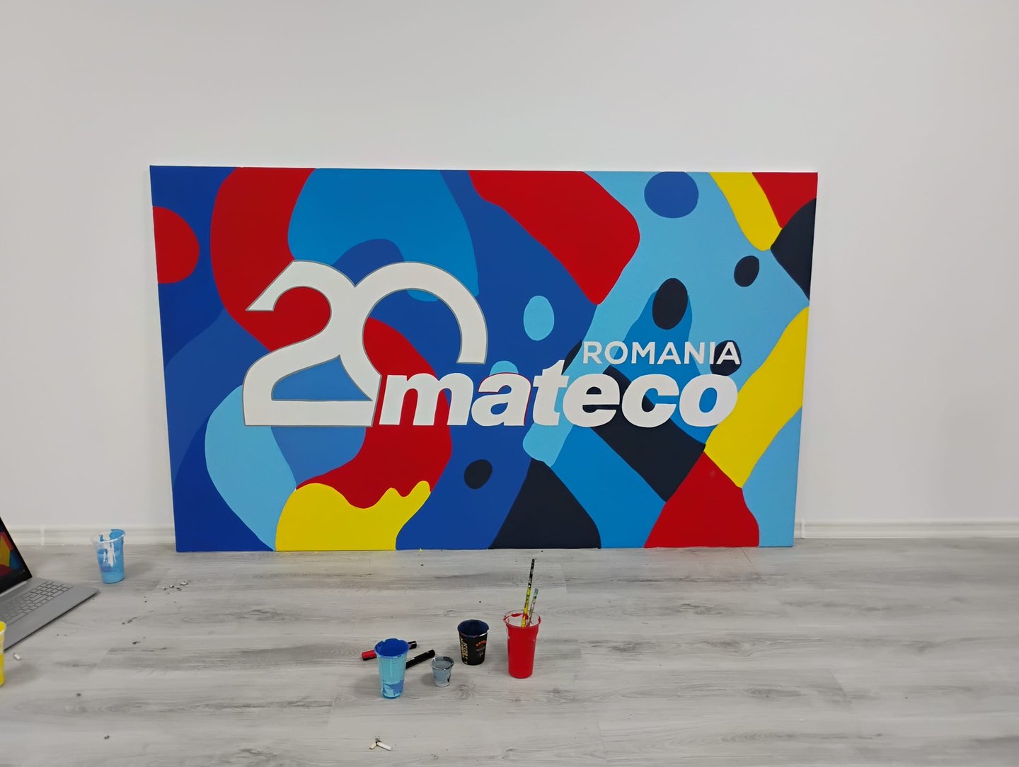 Panou aniversar 20 de ani Mateco România.